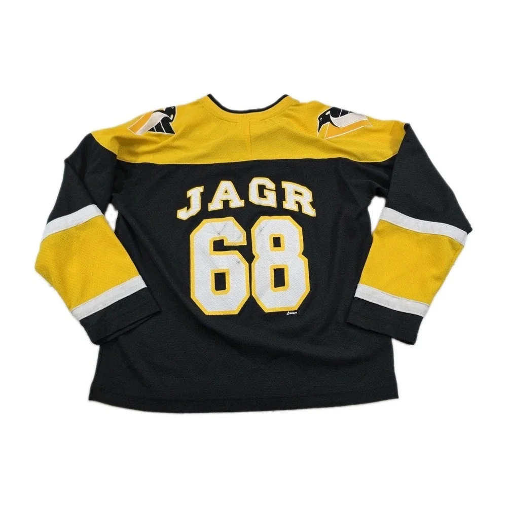 Vintage Pittsburgh Penguins #68 Jagr Youth M 10/12 NHL Hockey Jersey
